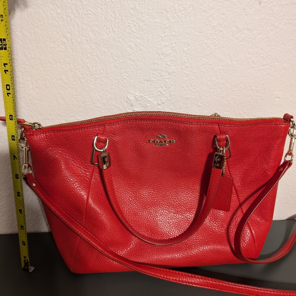 Coach Red Handbag - Picture 3 of 7
